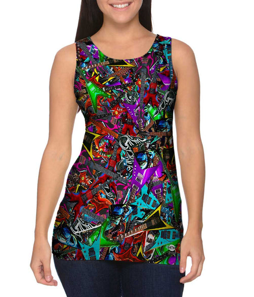 Electric Guitar Rock Star Musician Pride&nbsp;Womens Tank Top