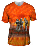 Wall Of Flame Firefighters