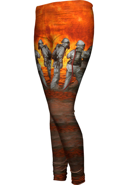 Wall Of Flame Firefighters&nbsp;Womens Leggings