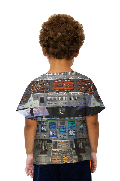 Kids Space Shuttle Glass Cockpit Kids T-Shirt