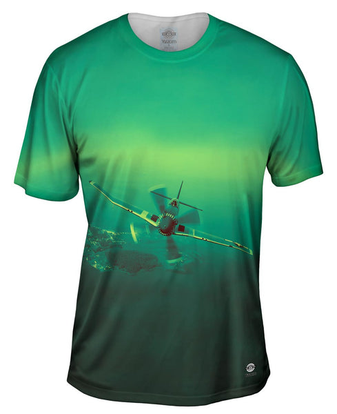 P 51 Mustang Plane Green&nbsp;Mens T-Shirt