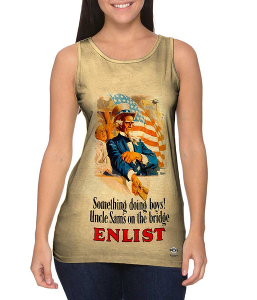Uncle Sam Something Doing Boys&nbsp;Womens Tank Top