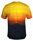 Ship With Setting Sun