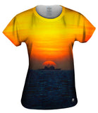 Ship With Setting Sun