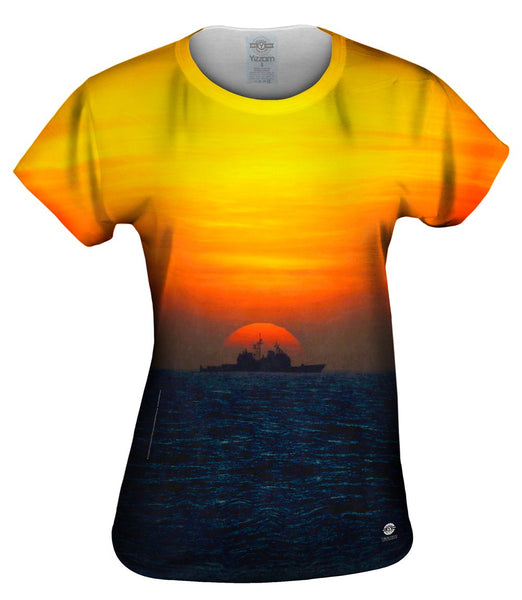 Ship With Setting Sun&nbsp;Womens Top