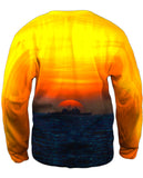 Ship With Setting Sun