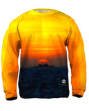 Ship With Setting Sun