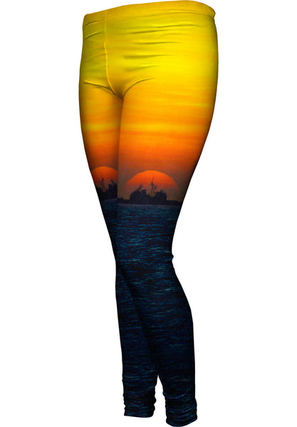Ship With Setting Sun Womens Leggings