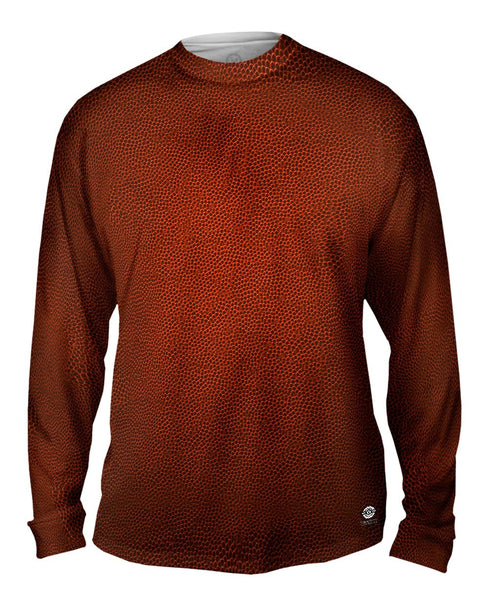 Brown Football Leather Mens Long Sleeve