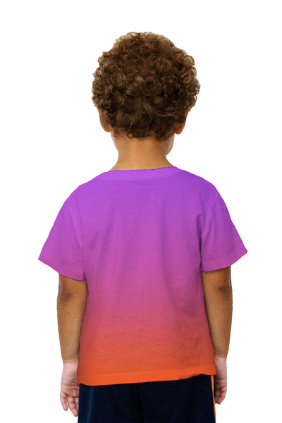 Kids Orange Purple Kids T-Shirt