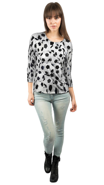 Soccer Pride Soccer Ball Womens 3/4 Sleeve