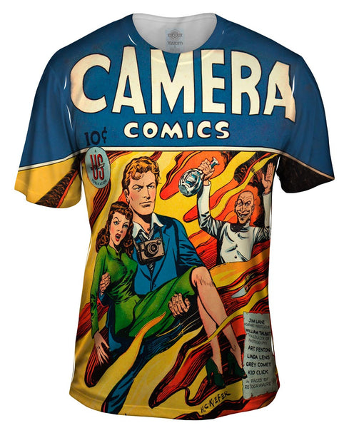 Camera Comic Retro Mens T-Shirt