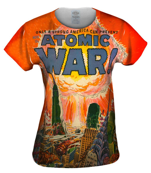 Atomic War Comic Retro Womens Top