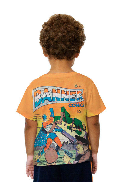 Kids Captain Courage Comic Retro Kids T-Shirt
