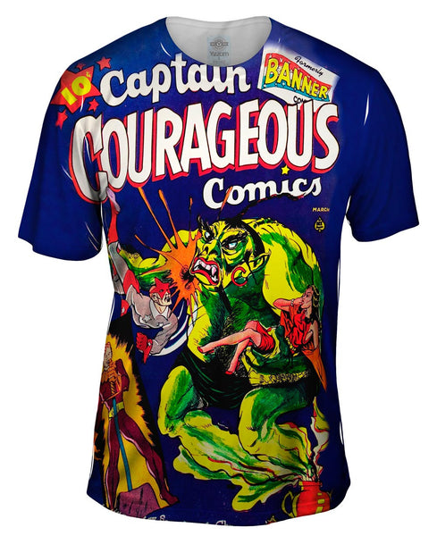 Hero Captain Comic Retro Mens T-Shirt