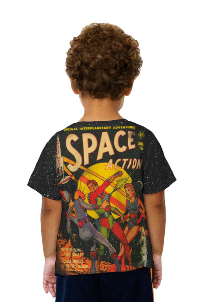 Kids Lost Galaxy Comic Retro Kids T-Shirt