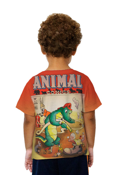 Kids Alligator Fun Comic Retro Kids T-Shirt