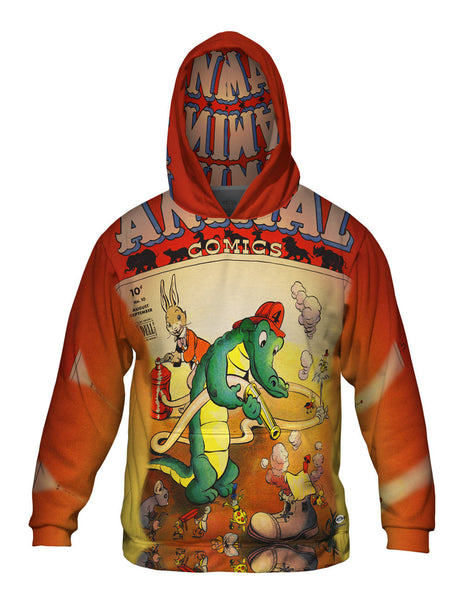 Alligator Fun Comic Retro Mens Hoodie Sweater