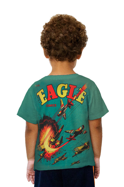 Kids Flight Raid Comic Retro Kids T-Shirt