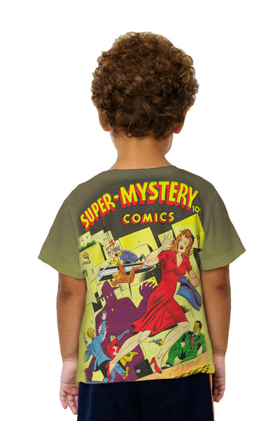 Kids Super Mystery Comic Retro Kids T-Shirt