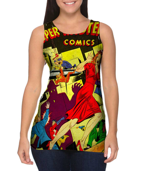 Super Mystery Comic Retro Womens Tank Top