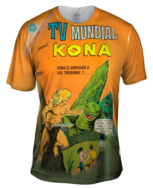 Spanish Kona Comic Retro Mens T-Shirt