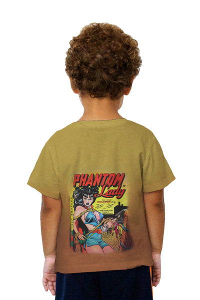 Kids Phantom Lady Comic Retro Kids T-Shirt