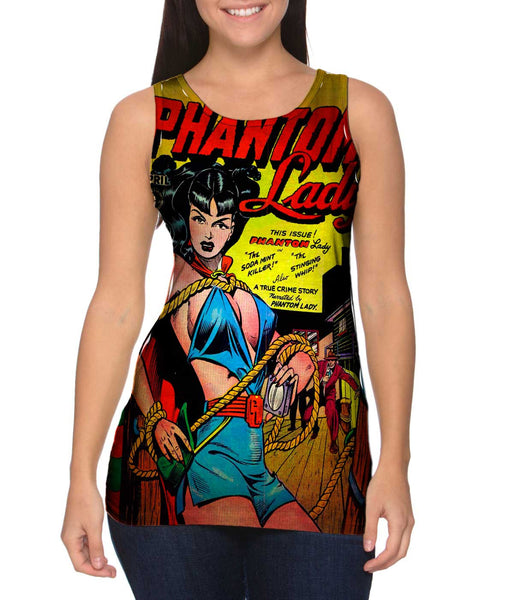 Phantom Lady Comic Retro Womens Tank Top