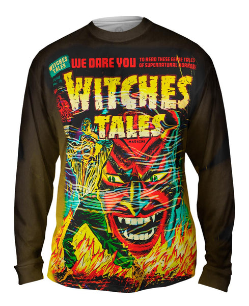 Witch Tales Comic Retro Mens Long Sleeve