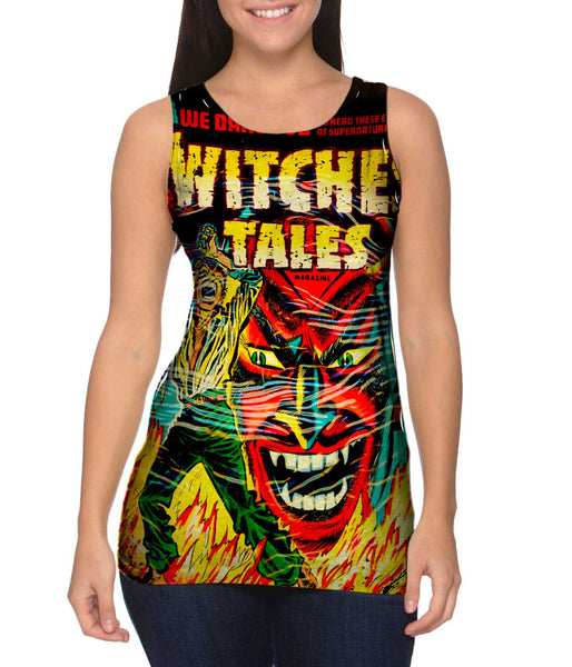 Witch Tales Comic Retro Womens Tank Top