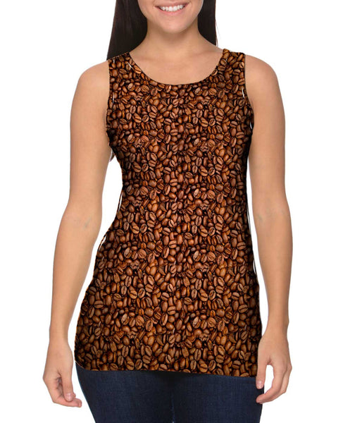 Coffee Beans Womens Tank Top