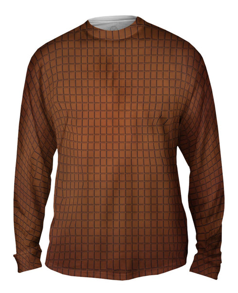 Chocolate Squares Mens Long Sleeve