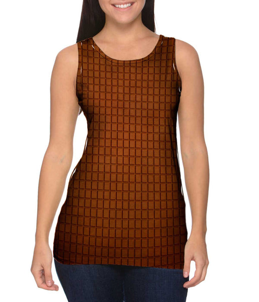 Chocolate Squares Womens Tank Top