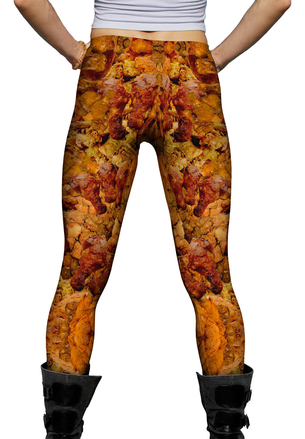 Womens Leggings, Chicken Rooster Leggings, Yoga Pant, Footless Tights, MomMe and More