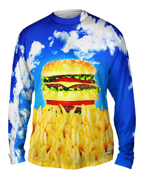 Burger Fry Sunrise Mens Long Sleeve