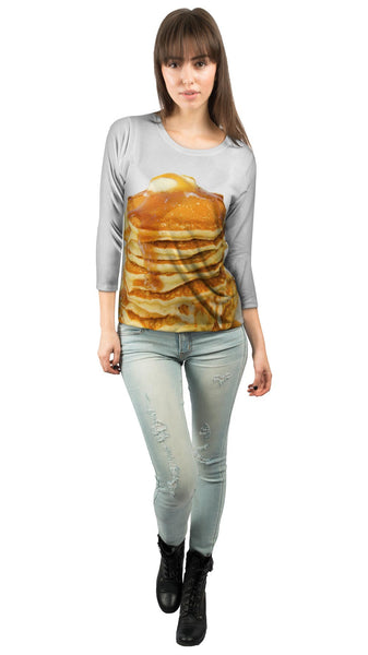 Pancake Stack Womens 3/4 Sleeve