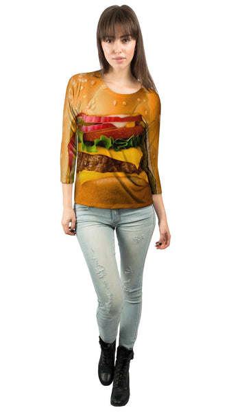 Big Burger Womens 3/4 Sleeve