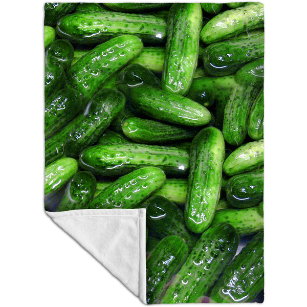 Kosher Dill Pickles Fleece Blanket