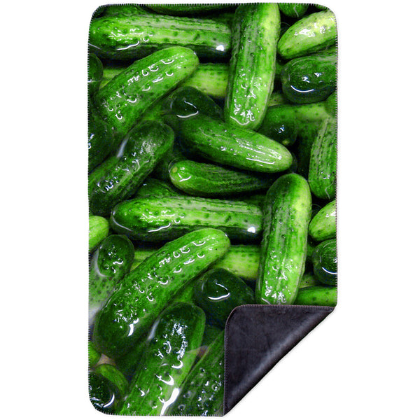 Kosher Dill Pickles MicroMink(Whip Stitched) Grey