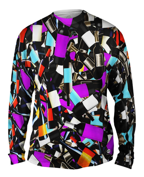Red Wine Delight Mens Long Sleeve