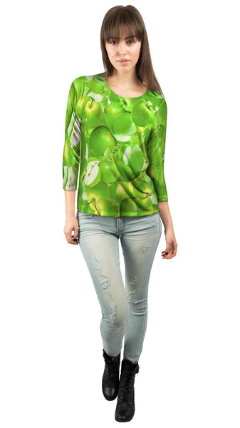 Green Apple&nbsp;Womens 3/4 Sleeve
