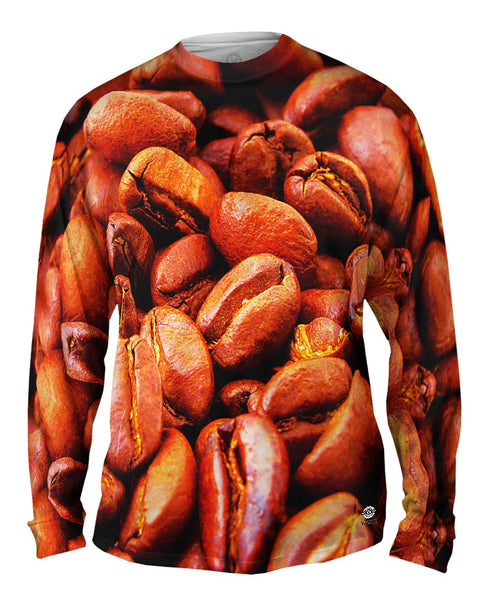 Roasted Coffee Beans Mens Long Sleeve