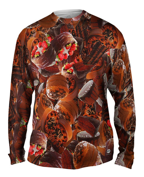 Chocolate Cake Jumbo Mens Long Sleeve