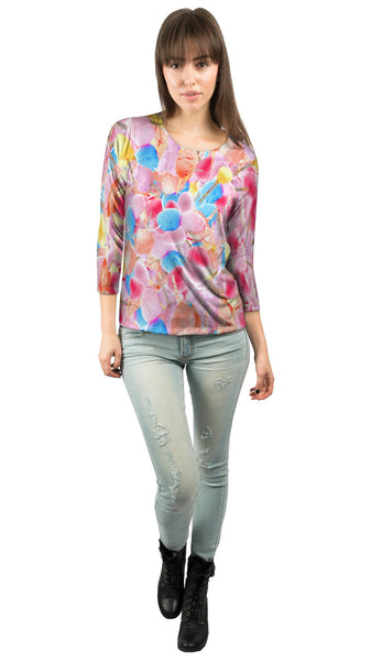 Cotton Candy Jumbo Womens 3/4 Sleeve