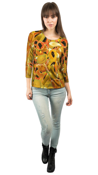 Papaya Jumbo&nbsp;Womens 3/4 Sleeve