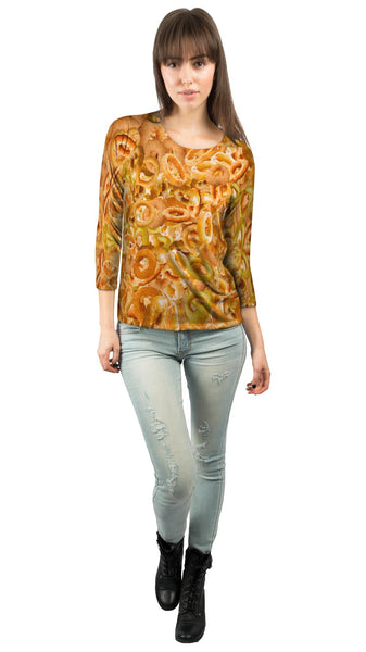 Onion Ring Feast Jumbo&nbsp;Womens 3/4 Sleeve