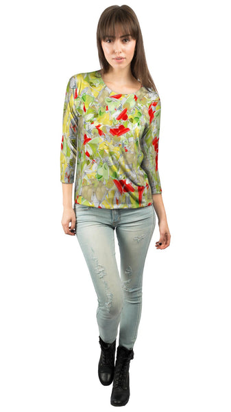 Margarita Sunset Time Jumbo&nbsp;Womens 3/4 Sleeve