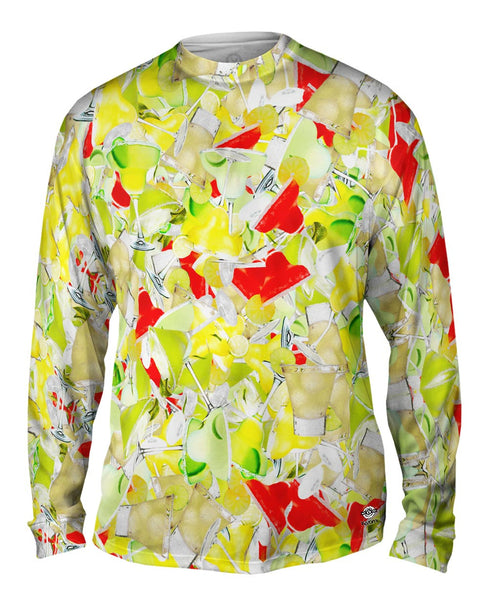 Margarita Sunset Time Jumbo Mens Long Sleeve