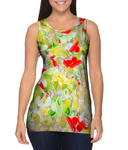 Margarita Sunset Time Jumbo Womens Tank Top