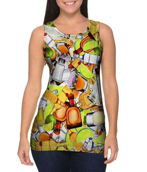 Tequila Shots Type Of Night Womens Tank Top